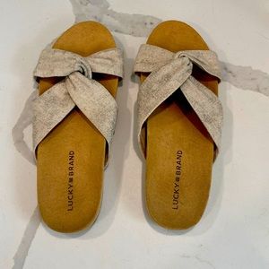 Lucky Brand Gold Sandals